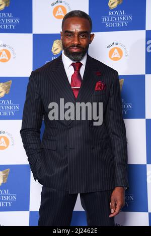 Londra, Regno Unito. 29 marzo 2022. Charles Venn partecipa al Royal Television Society Program Awards al Grosvenor Hotel di Londra. Data foto: Martedì 29 marzo 2022. Il credito fotografico dovrebbe essere: Matt Crossick/Empics/Alamy Live News Foto Stock