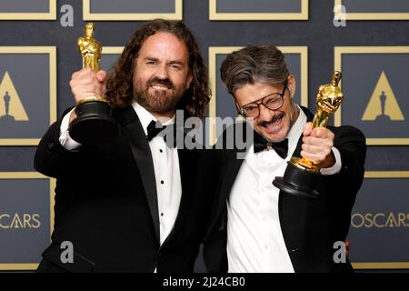 28 marzo 2022, Los Angeles, CA, Stati Uniti d'America: LOS ANGELES - 27 MARZO: Alberto Mielgo, Leo Sanchez ai 94th Academy Awards al Dolby Theatre il 27 marzo 2022 a Los Angeles, CA (Credit Image: © Kay Blake/ZUMA Press Wire) Foto Stock