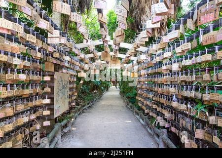 Il santuario di Udo è un santuario shinto a Nichinan, prefettura di Miyazaki, Kyushu, Giappone. Foto Stock