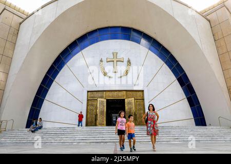 La cattedrale ortodossa di risurrezione di Cristo, Tirana, Albania Foto Stock