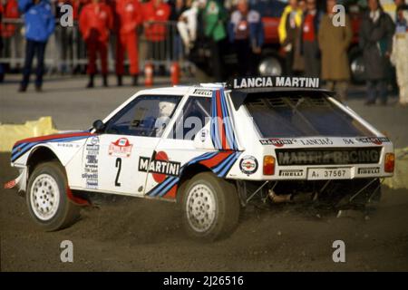 Markku Alen (fin) Lancia Delta S4 GRB Martini Racing Foto Stock