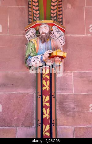 All'interno della cappella della Signora. Rovine del monastero Hirsau, Calw, Germania. La storia del monastero risale al 7th secolo, ma la basilica e l'edificio adiacente Foto Stock