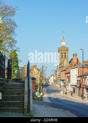 Passi di Bradshaw House, Lawton Street, Congleton, Cheshire, Regno Unito. Primavera 2022 Foto Stock