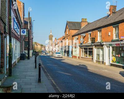 Lawton Street, Congleton, Cheshire, Regno Unito. Primavera 2022 Foto Stock