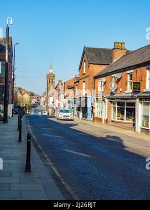 Lawton Street, Congleton, Cheshire, Regno Unito. Primavera 2022 Foto Stock
