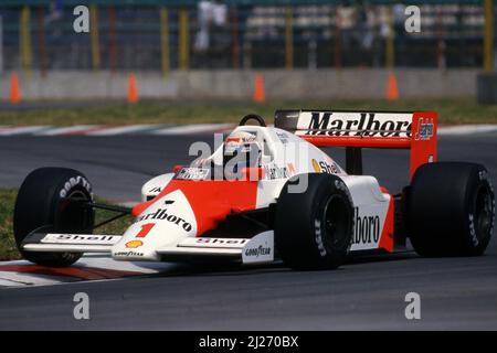 Alain Prost (fra) McLaren MP4/2C Tag Porsche 2nd posizione Foto Stock