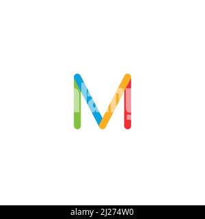 Logo lettera M o icona Illustrazione Vettoriale