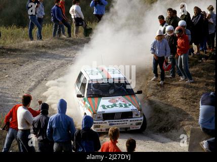 Alessandro Alex Fiorio (ITA) Luigi Pirollo (ITA) Fiat uno Turbo GRA Jolly Club Foto Stock