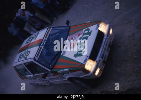 Alessandro Alex Fiorio (ITA) Luigi Pirollo (ITA) Fiat uno Turbo GRA Jolly Club Foto Stock