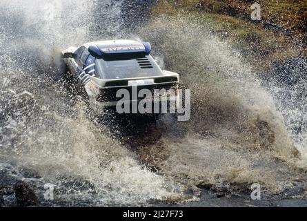 Mark Lovell (GBR) Roger Freeman (GBR) Ford RS 200 GRB Ford Motor Company Foto Stock