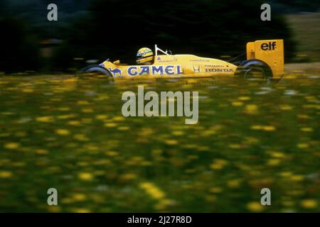 Ayrton Senna da Silva (BRA) Lotus 99T Honda Foto Stock