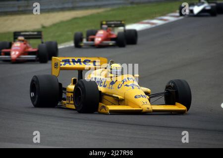 Ayrton Senna da Silva (BRA) Lotus 99T Honda Foto Stock