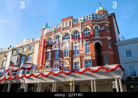 Esterno del Theatre Royal Brighton, uno dei teatri più antichi del paese, Brighton, East Sussex, Inghilterra, Regno Unito Foto Stock