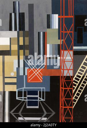 Alexandra Ekster / Aleksandra Ekster Painting - Constructivist Stage Design (1927) Foto Stock