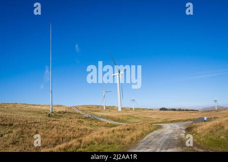 19.03.2022 Lambrigg Windfarm, Cumbria, Regno Unito. Editoriale. IL PARCO EOLICO DI LAMBRIGG PUÒ ESSERE VISTO DALLO SVINCOLO 37 DEL M6, ADIACENTE A LAMBRIGG FELL, UN'ERBOSA Foto Stock