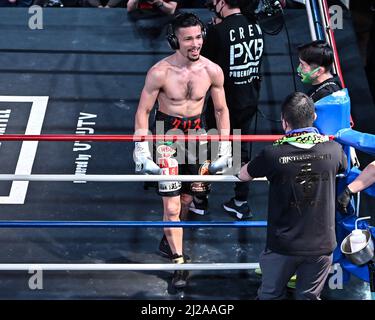 Tokyo, Giappone. 28th Feb 2021. Cristiano Aoqui prima del WBO Asia Pacific, Giappone Super Lightweight Title Bout al Korakuen Hall di Tokyo, Giappone, 28 febbraio 2021. Credit: Hiroaki Finito Yamaguchi/AFLO/Alamy Live News Foto Stock