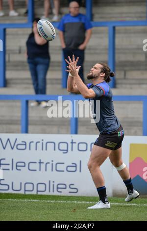 Warrington, Inghilterra - 27th marzo 2022 - Liam Kay di Wakefield Trinity. Rugby League Betfred Challenge Cup Warrington Wolves vs Wakefield Trinity all'Halliwell Jones Stadium, Warrington, Regno Unito Dean Williams Foto Stock