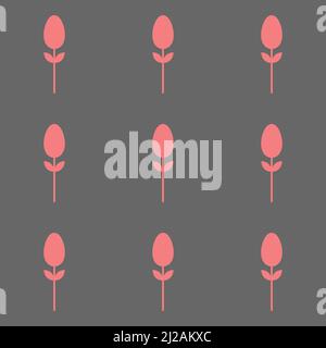 Fiore senza cuciture motivo vettore forma floreale doodle pianta astratto sfondo illustrazione per digitale e stampa materiali. Illustrazione Vettoriale