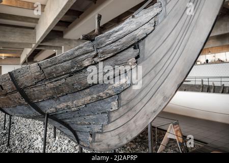 Immagini dal Museo delle navi vichinghe di Roskilde, Danimarca. Foto Stock