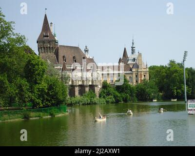 Castello di Vajdahunyad a Budapest Ungheria Foto Stock