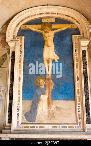 Chiostro opere Museo San Marco Firenze Italia Foto Stock