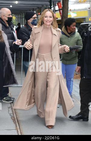 New York, NY, USA. 31st Mar 2022. Leslie Mann all'ABC's The View Promoting the film, The Bubble il 31 marzo 2022 a New York City. Credit: RW/Media Punch/Alamy Live News Foto Stock