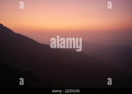 Splendida vista sul Ghat Ghat Highway, NH166 Maharashtra, India Foto Stock