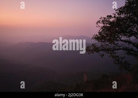 Splendida vista sul Ghat Ghat Highway, NH166 Maharashtra, India Foto Stock