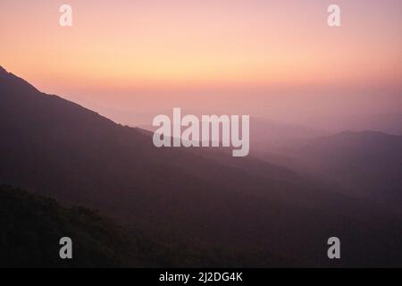 Splendida vista sul Ghat Ghat Highway, NH166 Maharashtra, India Foto Stock