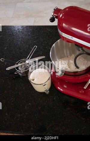 Processo di panificazione Foto Stock