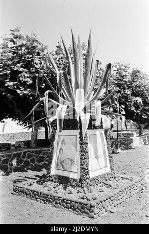 Panoramica generale dell'isola di Terceira, nell'arcipelago delle Azzorre, nell'Atlantico settentrionale, 21st luglio 1986. Foto Stock