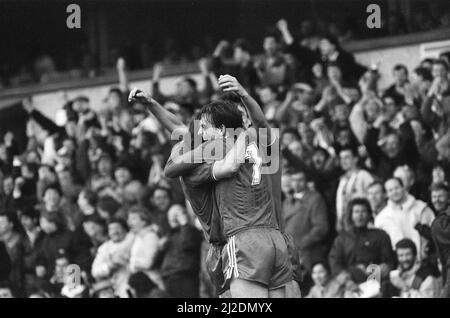 Liverpool 2-0 Southampton, fa Cup semi finale partita a White Hart Lane, sabato 5th aprile 1986. Kenny Dalglish Foto Stock