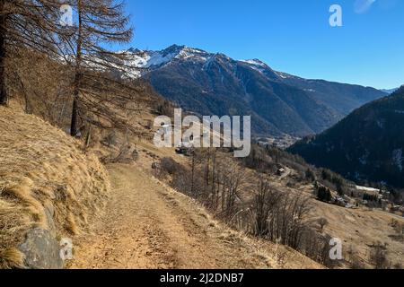 Splendida vista sul parco nazionale dello Stelvio Foto Stock