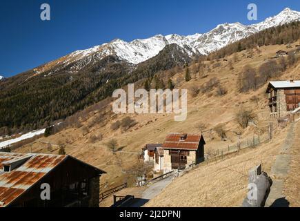 Splendida vista sul parco nazionale dello Stelvio Foto Stock