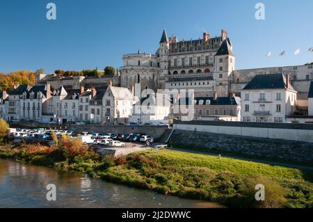 Castello di Amboise, Amboise, Valle della Loira, patrimonio mondiale dell'UNESCO, Indre et Loire (37), Centre-Val de Loire regione, Francia Foto Stock