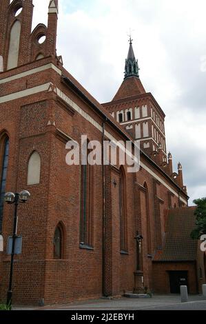 Olsztyn, Warmia, Polonia, Polen, Polska, Kathralbasilika St. Jakob, Bazylika konkatedralna św. Jakuba w Olsztynie, Basilica di San Giacobbe a Olsztyn Foto Stock