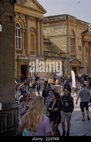 Turisti a Bath Foto Stock