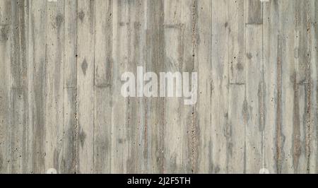 texture di vecchio grunge grigio parete di calcestruzzo con grano incorporato e disegno di assi di legno per sfondo Foto Stock