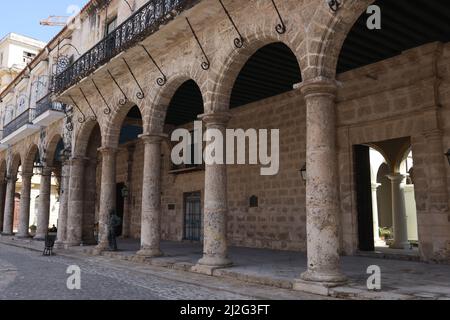 Dettagli della Piazza della Cattedrale a l'Avana, Cuba Foto Stock