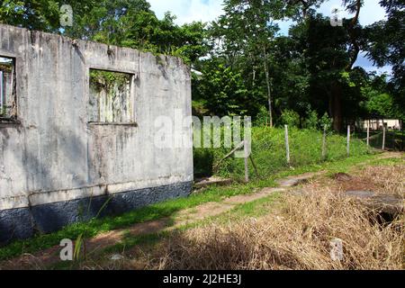 SAN ANTONIO, BELIZE - 26 OTTOBRE 2015 la base di pattuglia dell'esercito britannico a Salamanca Camp Bar Foto Stock