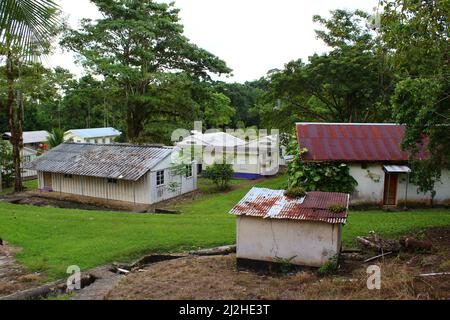 SAN ANTONIO, BELIZE - 26 OTTOBRE 2015 base di pattugliamento dell'esercito britannico a Salamanca Camp Barracks Foto Stock