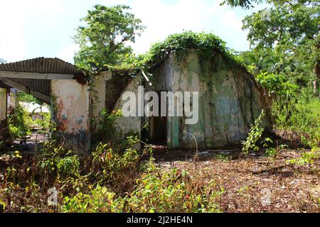 SAN ANTONIO, BELIZE - 26 OTTOBRE 2015 base di pattugliamento dell'esercito britannico a Salamanca Camp Officers Mess Foto Stock