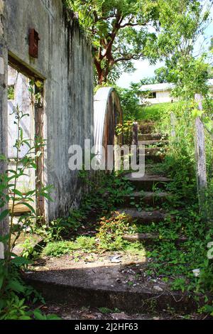 SAN ANTONIO, BELIZE - 26 OTTOBRE 2015 la base di pattugliamento dell'esercito britannico a Salamanca Camp Officers Mess Foto Stock