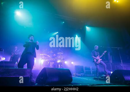 La band italiana Subsonica ha suonato dal vivo il primo concerto del tour Microchip temporaneo di Torino dopo le covide restrizioni Foto Stock