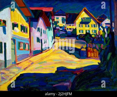 Arte vintage di Wassily Kandinsky - Murnau, Burggrafenstrasse 1, 1908 (1908). Foto Stock