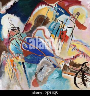 Dipinto di Wassily Kandinsky, 1910s. Improvvisazione N. 30 (Cannons) (1913) Foto Stock