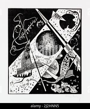 Dipinto di Wassily Kandinsky, 1920s. Kleine Welten VI (1922). Foto Stock