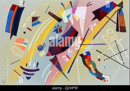 Dipinto di Wassily Kandinsky, 1940s. Bauhaus anni. SANs titre (1941) No titel. Foto Stock