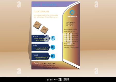 Real Estate Corporate Flayer Vector TM Plate, Real Estate Development Company Promotion Flayer Template Illustrazione Vettoriale