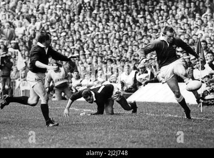 Campionato delle cinque Nazioni 1988. Galles contro Scozia, Stadio Nazionale, Cardiff. 20th febbraio 1988. Foto Stock